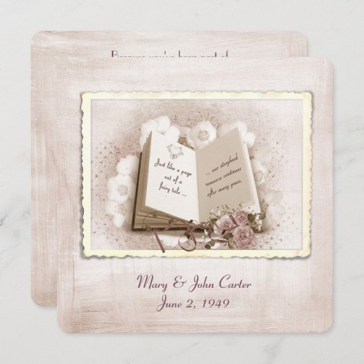 結婚の誓い書 招待状 (正面/裏面)