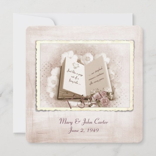 結婚の誓い書 招待状 (正面)