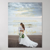 結婚の誓い |の結婚写真 箔ポスター (正面)