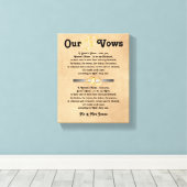 結婚の誓い キャンバスプリント (インサイチュ (ウッドフロア))