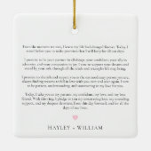 結婚の誓い セラミックオーナメント (裏面)