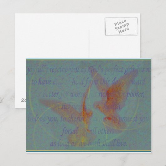 結婚の誓い ポストカード (正面/裏面)