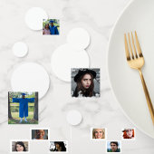 結婚の誕生日パカスタムーティ写真ロゴアート コンフェッティ