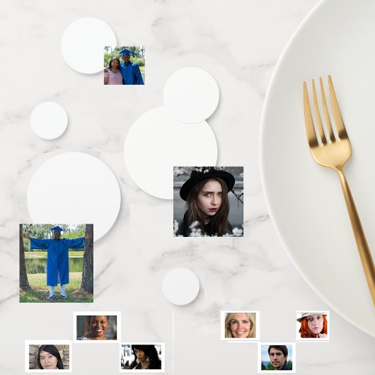 結婚の誕生日パカスタムーティ写真ロゴアート コンフェッティ