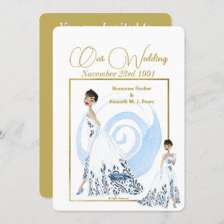 結婚の請求書2白（ドレス） RFPMDesigns ©️ 2024 招待状