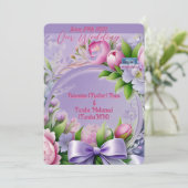 結婚の請求書2 Violet(Horizon) RFPMDesigns ©️ 2024 招待状 (スタンド正面)