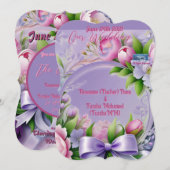 結婚の請求書Violet(Horizon) RFPMDesigns ©️ 2024 招待状 (正面/裏面)