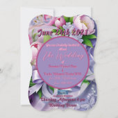 結婚の請求書Violet(Horizon) RFPMDesigns ©️ 2024 招待状 (裏面)