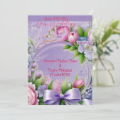 結婚の請求書Violet(Horizon) RFPMDesigns ©️ 2024 招待状 (スタンド正面)