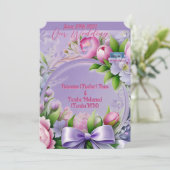 結婚の請求書Violet(Horizon) RFPMDesigns ©️ 2024 招待状 (スタンド正面)