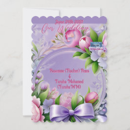 結婚の請求書Violet(Horizon) RFPMDesigns ©️ 2024 招待状