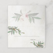 結婚の護衛カード水彩植物花 プレイスカード (外部開封)