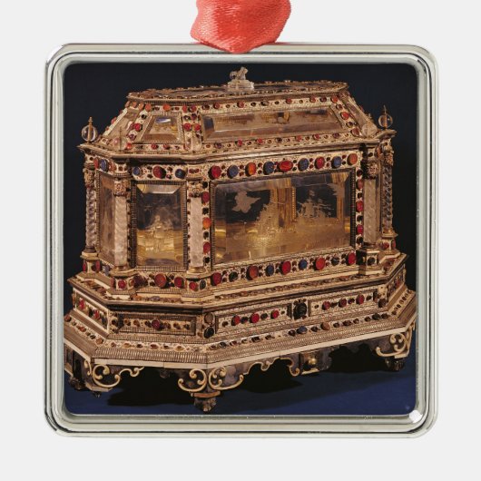 結婚の貴重品箱1753年 メタルオーナメント (正面)