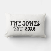 結婚の贈り物カスタム用腰白枕 ランバークッション (正面)