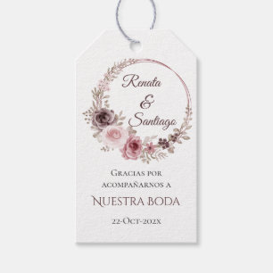 結婚の贈り物ラベルスペインの ギフトタグ