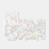 結婚の贈り物 – カラフルのブーケ結婚付き花嫁 フェイバーボックス (折り畳みなし)