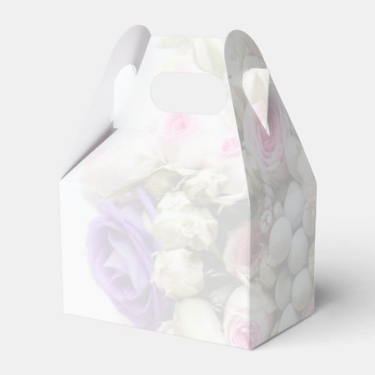 結婚の贈り物 – カラフルのブーケ結婚付き花嫁 フェイバーボックス (裏面サイド)