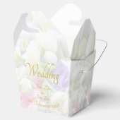 結婚の贈り物 – カラフルのブーケ結婚付き花嫁 フェイバーボックス (オープン)