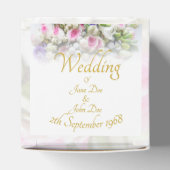 結婚の贈り物 – カラフルのブーケ結婚付き花嫁 フェイバーボックス (上部)