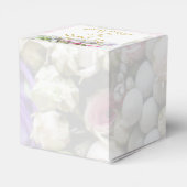 結婚の贈り物 – カラフルのブーケ結婚付き花嫁 フェイバーボックス (裏面サイド)