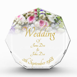 結婚の贈り物 – カラフルのブーケ結婚付き花嫁 フォトブロック