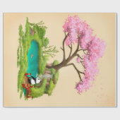 結婚の贈り物|パーティー贈り物の包装紙|転が  ラッピングペーパー (フラット)