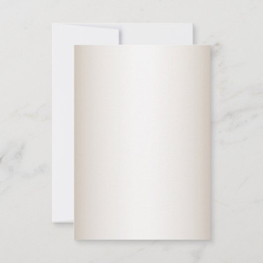 結婚の赤い花の緑の葉金の枠タン セーブザデート (裏面)