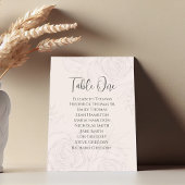 結婚の赤面エレガントフローラテーブル番号