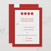 結婚の返信 インビテーションポストカード (正面/裏面)