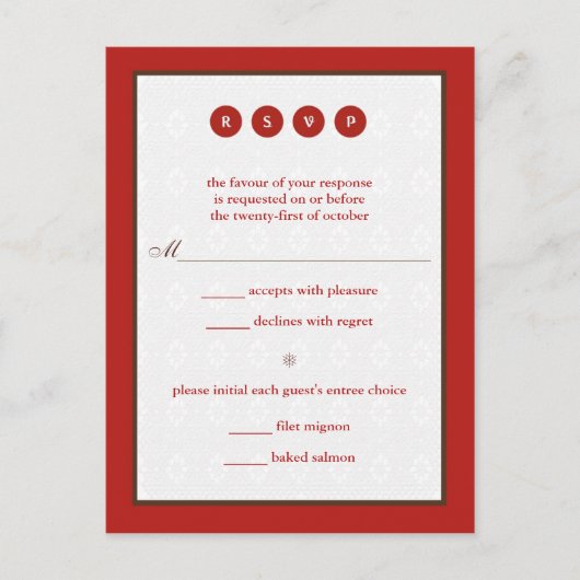 結婚の返信 インビテーションポストカード (正面)