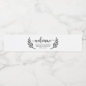 結婚の週末のウェルカムバッグウォーターボトルラベル ペットボトルラベル (シングルラベル)