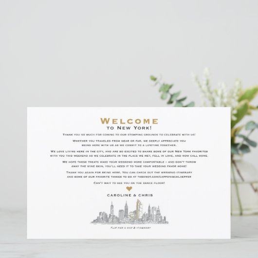 結婚の週末のウェルカムマップの日程 – for SHARON (スタンド正面)