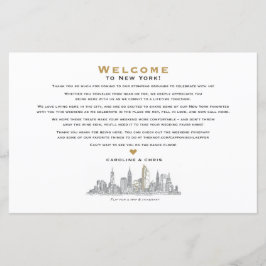 結婚の週末のウェルカムマップの日程 – for SHARON