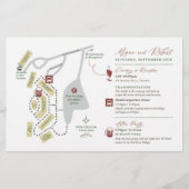 結婚の週末マップカード – FOR MEGAN (正面)