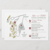 結婚の週末マップカード – FOR MEGAN (正面/裏面)