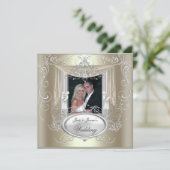 結婚の金ゴールドミントシルバー華美2 招待状 (スタンド正面)