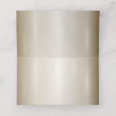 結婚の金ゴールド華美長方形Dimondの花シャイニー プレイスカード (内部開封)