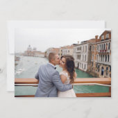 結婚の鐘の写真 結婚発表 招待状 (裏面)