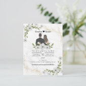 結婚の開花招待状:フローラおとぎ話 インビテーションポストカード (スタンド正面)