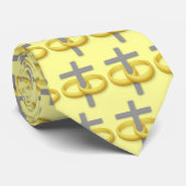 結婚の随時交差積み ネクタイ (ロール)