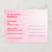 結婚の靴 – 日付はがきを保存 案内ポストカード (裏面)