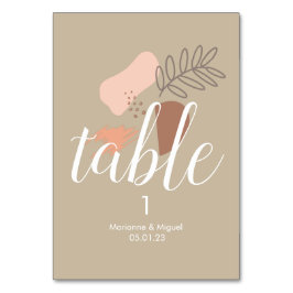 結婚の音自然形状座席番号 テーブルナンバー