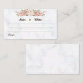 結婚の願いエレガントバラの結婚アドバイス エンクロージャーカード (正面/裏面)