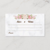結婚の願いエレガントバラの結婚アドバイス エンクロージャーカード (正面)