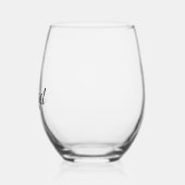 結婚の飲み物用品セット – エンジェル ステムなしワイングラス (左)