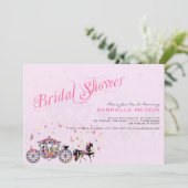 結婚の馬と馬車の花と蝶 招待状 (スタンド正面)