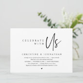 結婚の駆け落ちのパーティーと祝我々のインビタ 招待状 (スタンド正面)