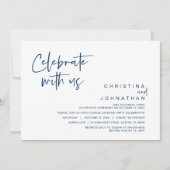 結婚の駆け落ちのパーティー祝は我々と 招待状 (正面)