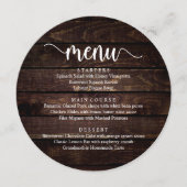 結婚の駆け落ちディナーモダン素朴コテージ メニュー (正面)