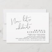 結婚の駆け落ち、さあ祝しよう 招待状 (正面)